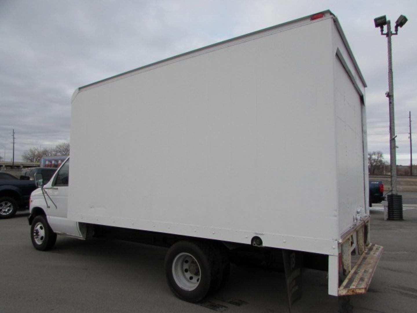 1998 White /Gray Ford Econoline Box van (1FDWE30S0WH) with an 6.8 V10 engine, Automatic transmission, located at 4562 State Avenue, Billings, MT, 59101, (406) 896-9833, 45.769516, -108.526772 - Photo#1